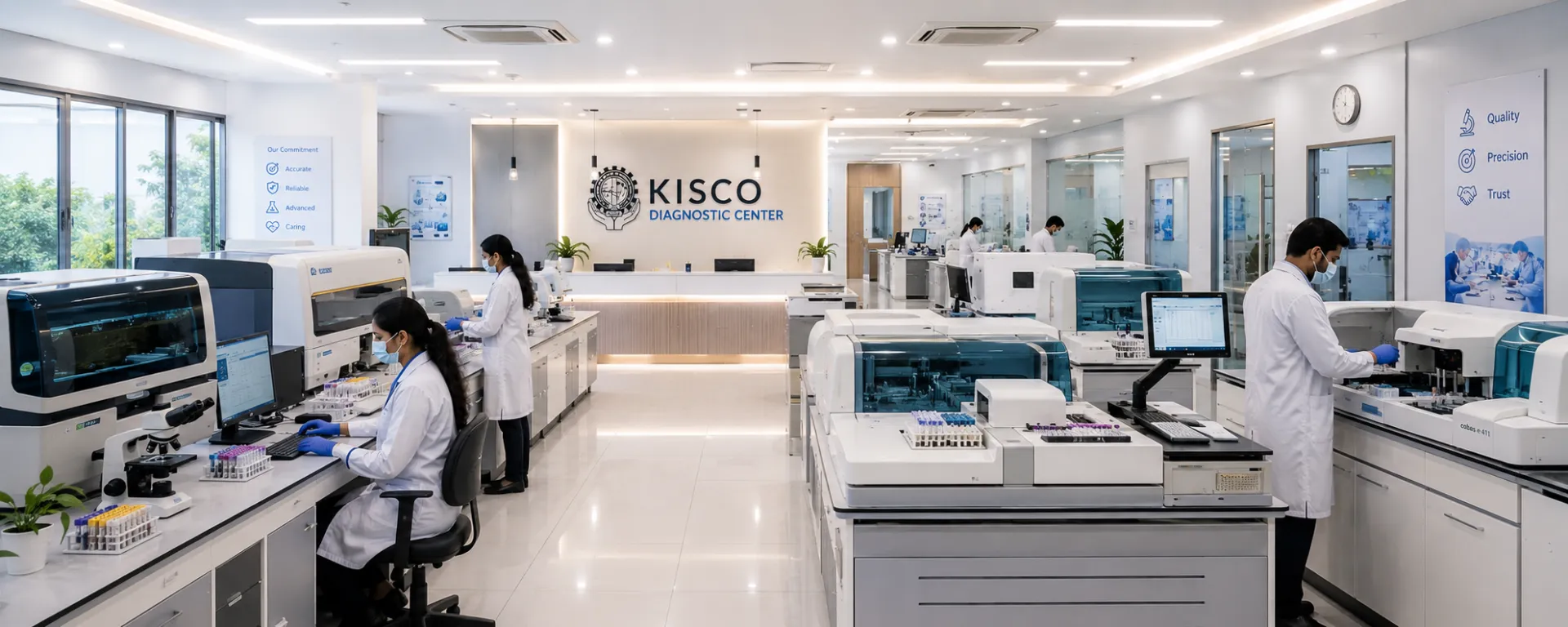 KISCO Diagnostic Center - fully automated laboratory floor